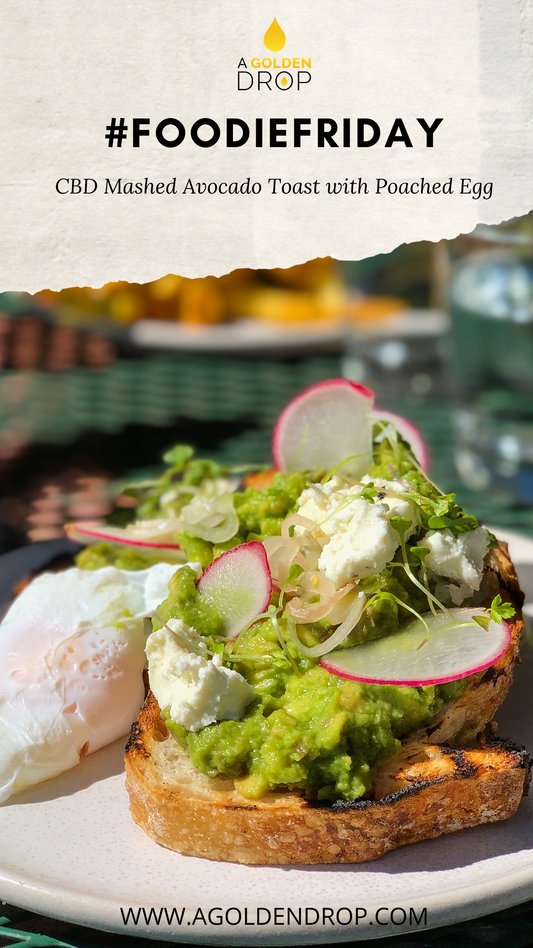 #FoodieFriday: CBD Mashed Avocado Toast with Poached Egg
